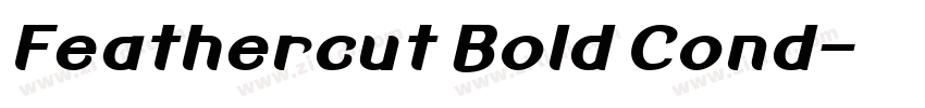 Feathercut Bold Cond字体转换